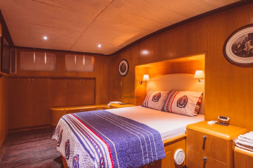 Aegean Pearl Gulet, Master Cabin View.