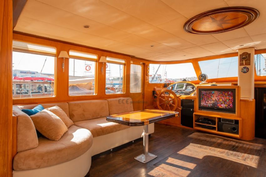 Aegean Pearl Gulet, Lounge View.