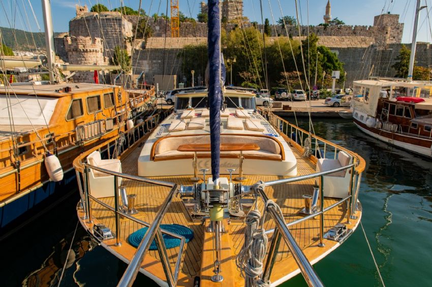 Aegean Pearl Gulet, Front Deck.