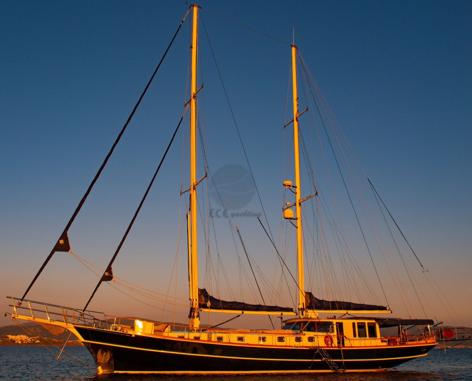 Aegean Pearl Gulet, Stunning Silhouette.