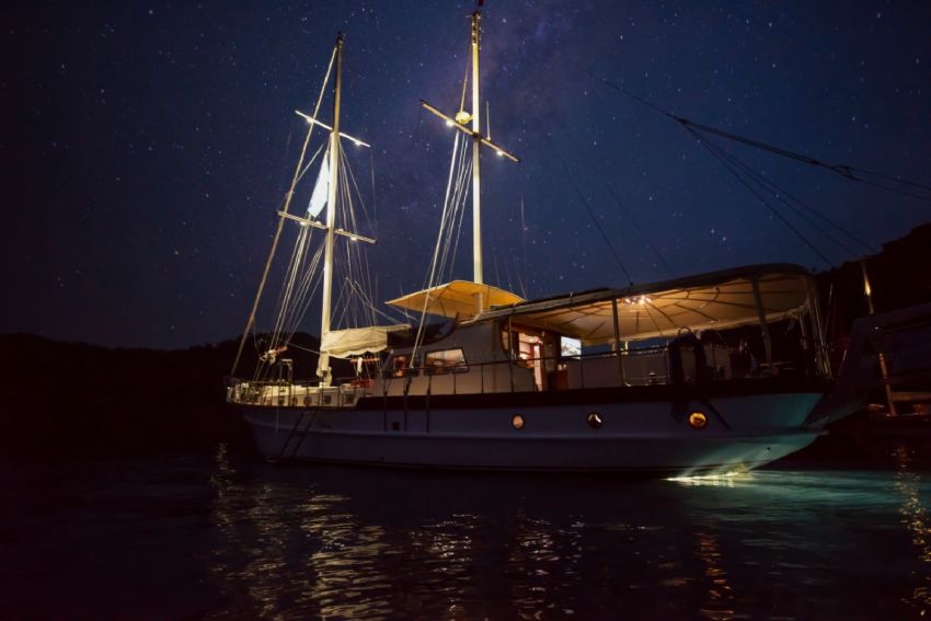 Afilli Gulet Yacht, Sailing Under The Stars.