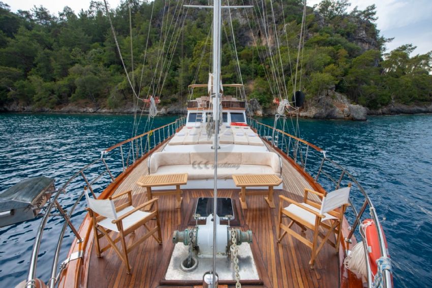 Afilli Gulet Yacht, Front Deck.