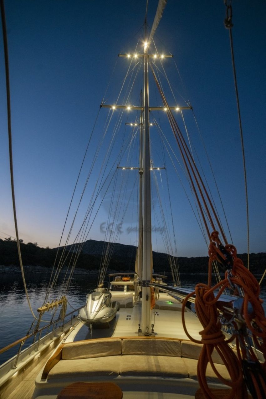 Aganippe Yacht, Rear Deck View.