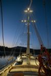 Aganippe Yacht, Rear Deck View.