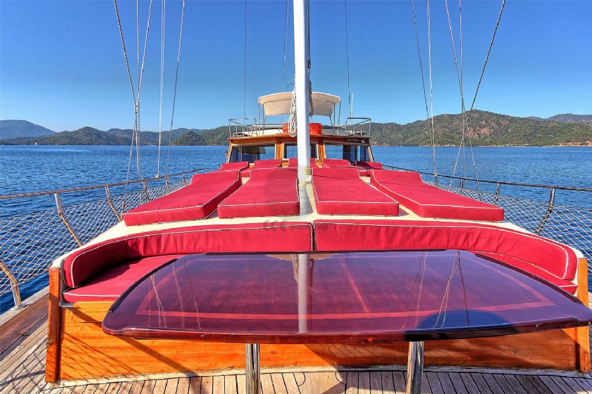 Akar Gulet Front Deck.