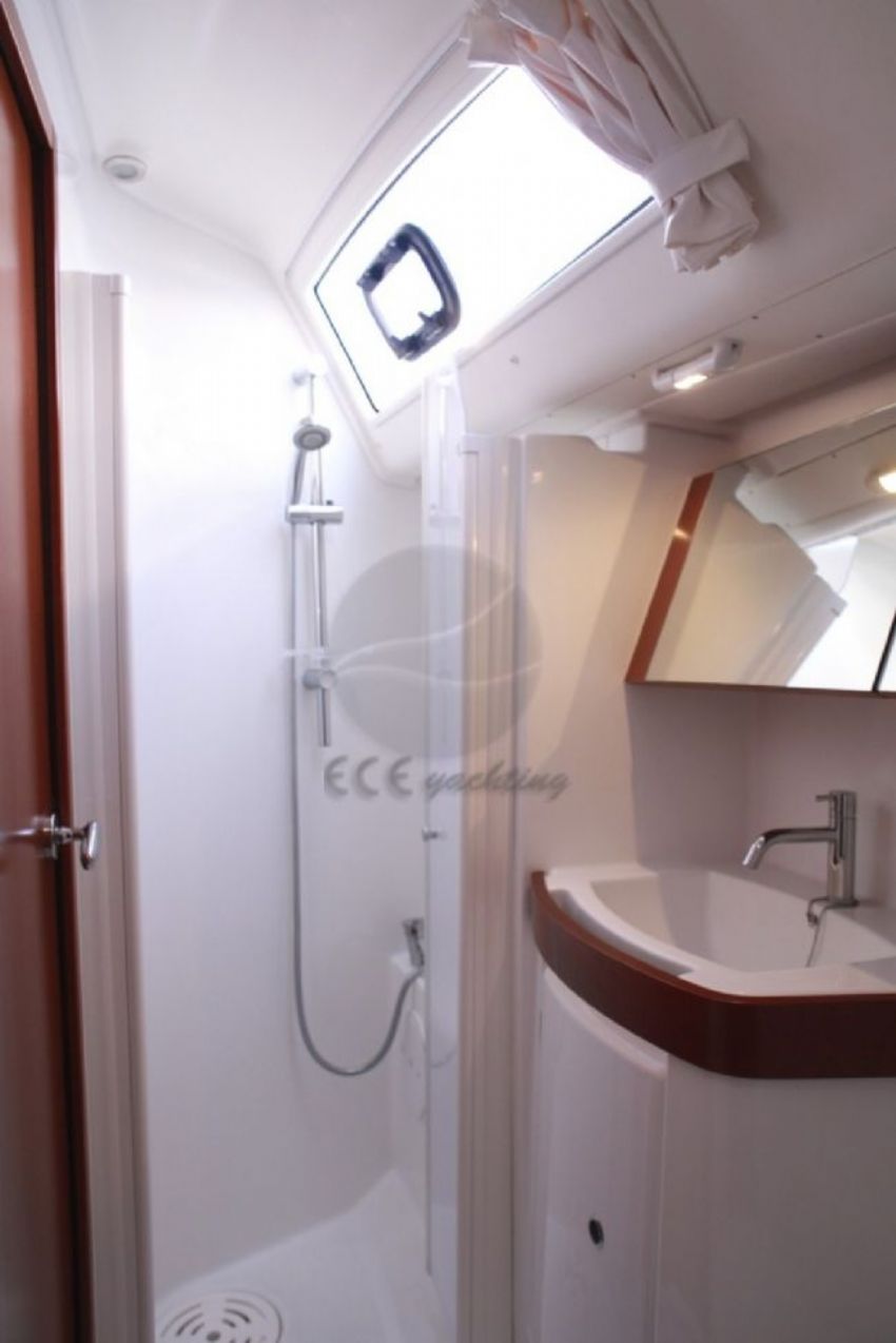 Benetau Oceanis 40 Sail Boat, Bathroom Shower.