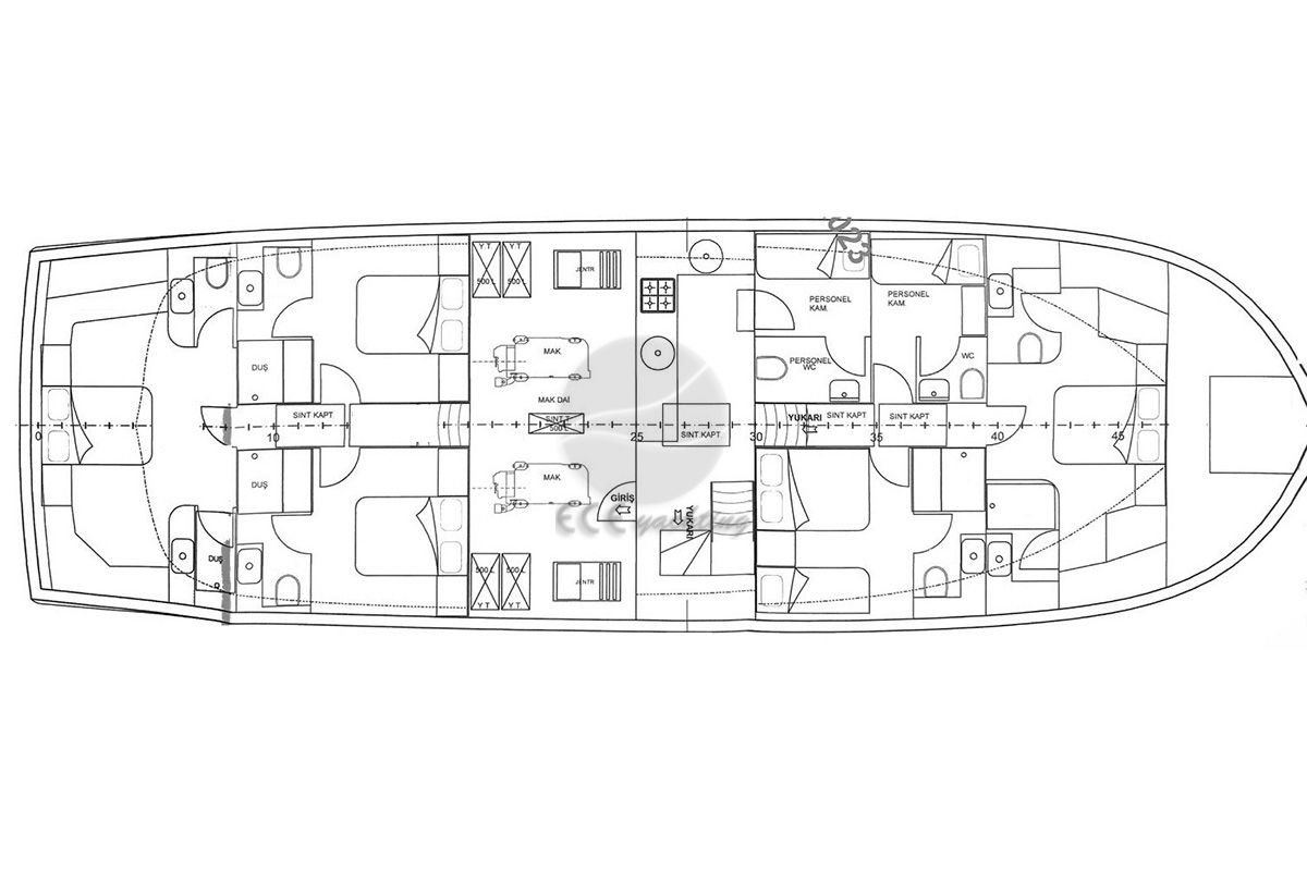 AQUA BELLA Yat Planı