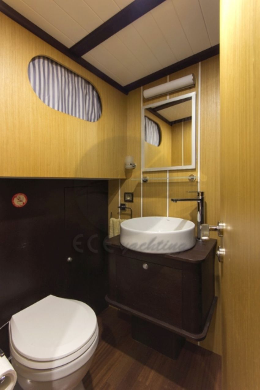 Azra Can Gulet Yacht, Master Cabin Side View.