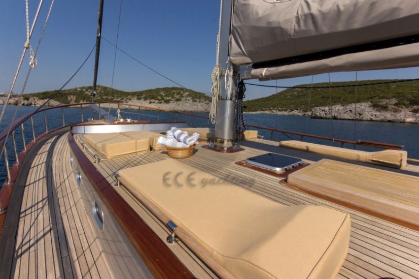 Azra Can Gulet Yacht, Aerial View