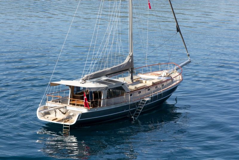 Azra Can Gulet Yacht, Stern View.