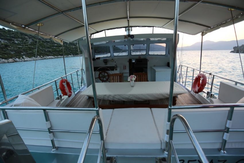BG A Gulet, Aft Deck Seating.