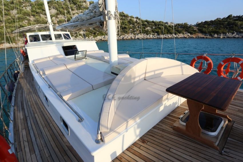BG A Gulet, Sun Bathing Deck.