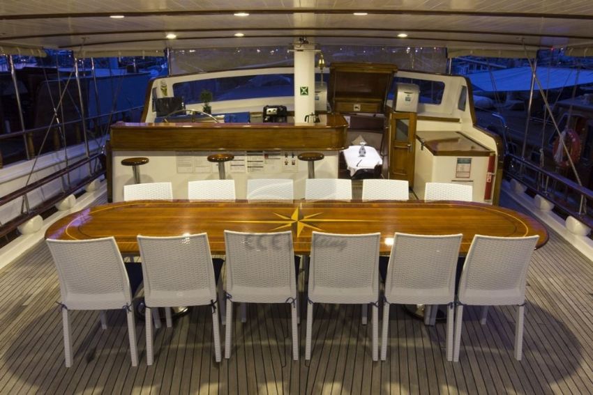 C E 4 Yacht, Aft Deck.