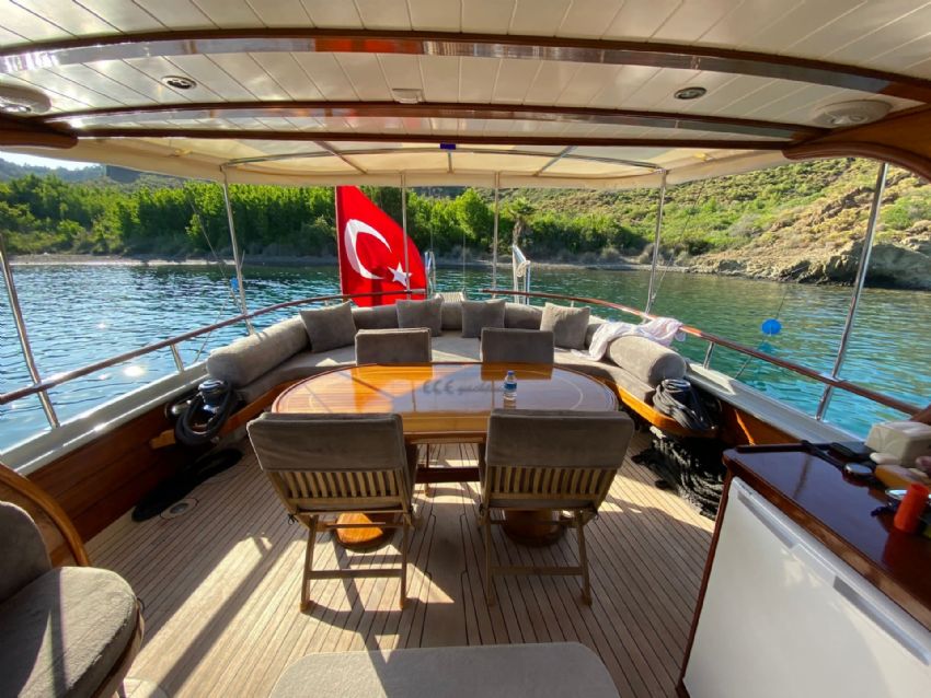 Cosh Gulet Yacht, al Fresco Dining.