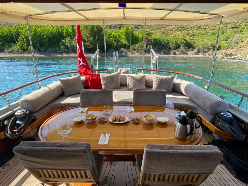 Cosh Gulet Yacht, Rear Deck.