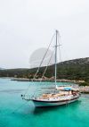 Cosh Gulet Yacht, Sailing İn The Wind.