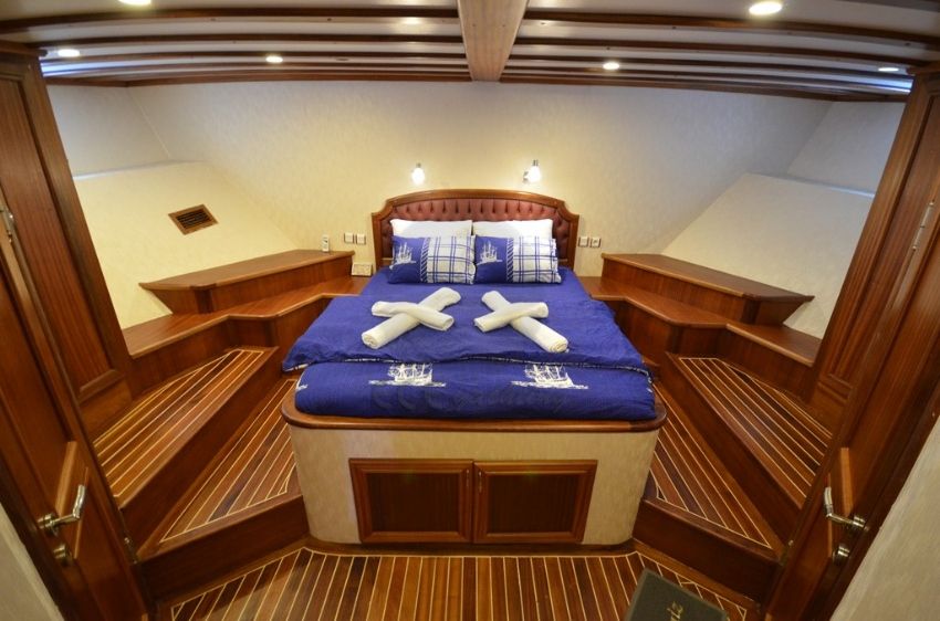 C T 2 Gulet Yacht, Master Cabin.