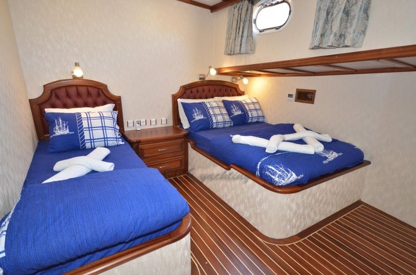 C T 2 Gulet Yacht, Twin Cabin.