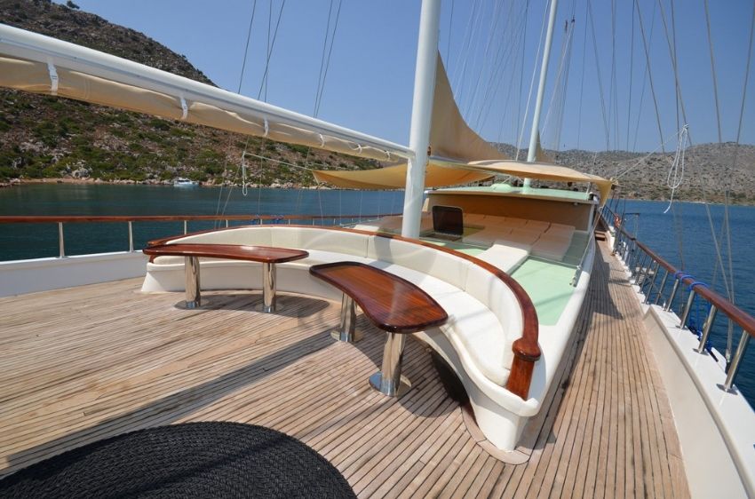 C T 2 Gulet Yacht, Bow View.
