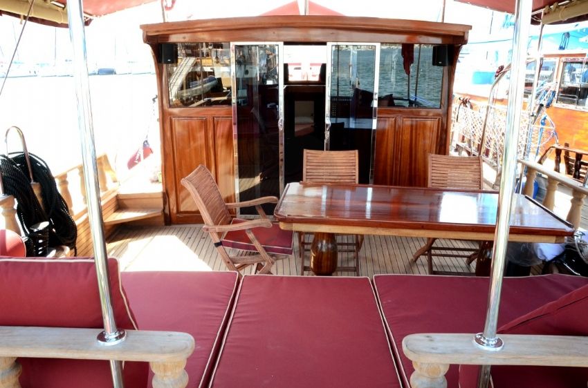 Daphne Gulet Yacht, Outside Dining.