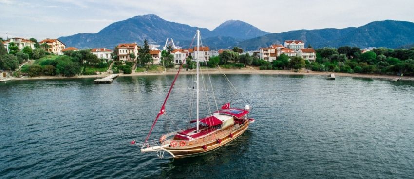 Daphne Gulet Yacht, Ariel View.