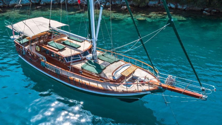 Dare To Dream Gulet Yacht, Top View.