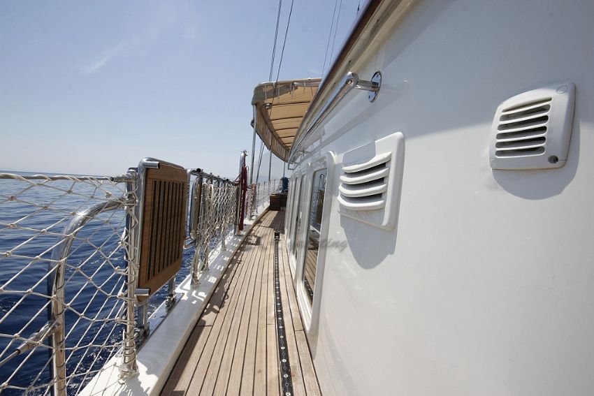 Deniz 61 Gulet, Port Side Walk Way.