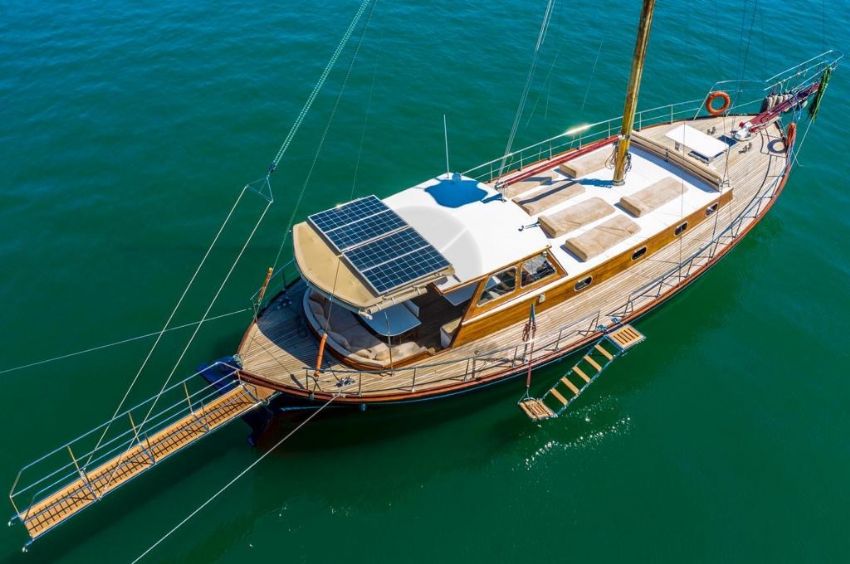 Despina Gulet, Anchored At The Beach.