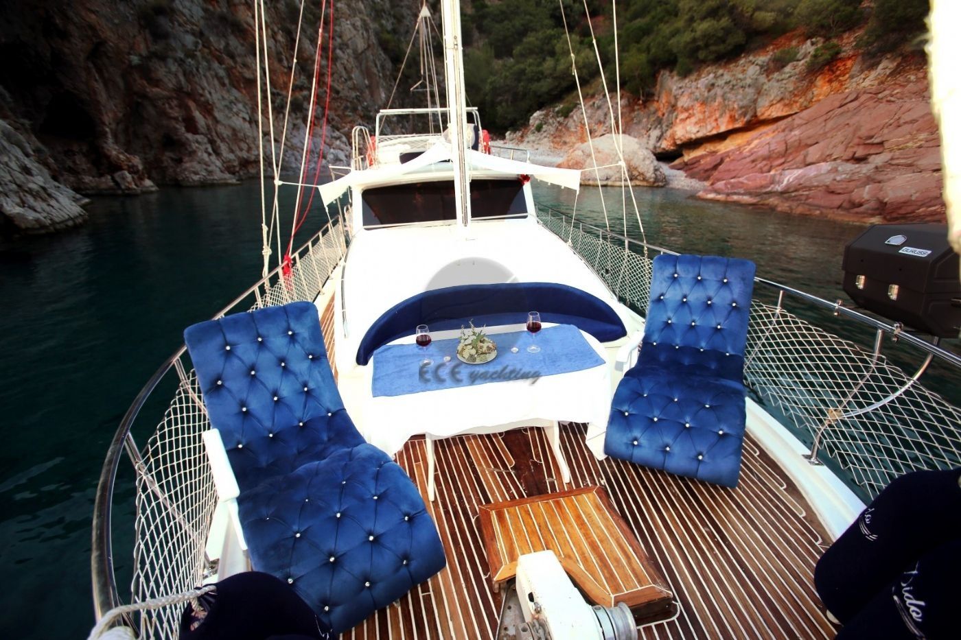Front Deck Seating Area Dido Gulet Yacht.