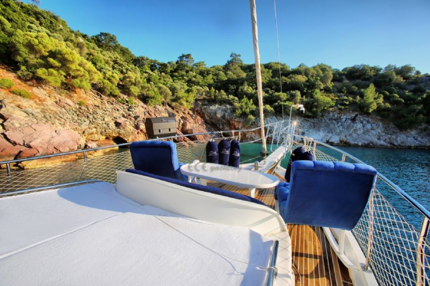 Dido Gulet Yacht. FRont Deck.