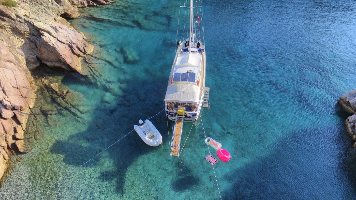 Dido Gulet Yacht, Ariel View.