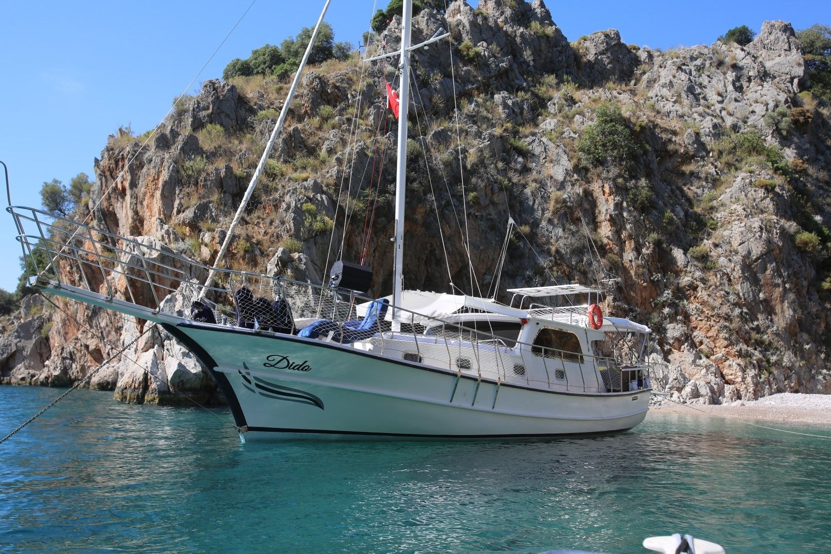 Dido Gulet Yacht. Port Side View.