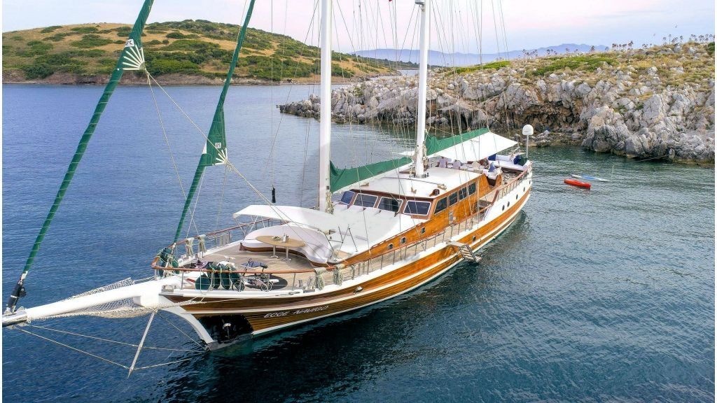Ecce Navigo teknesi yelken.  Ecce Navigo Yacht, Sailing Your Dreams.