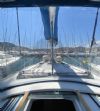 Benetau Oceanis 43.4 Sail Boat, Interior Lounge And Kitchen Area.