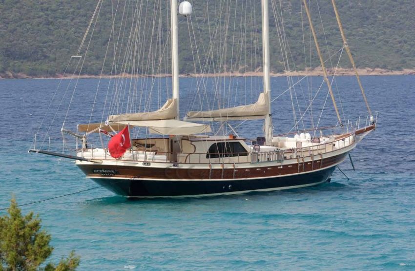 endless teknesi dış çekim. Endless Gulet, Starboard Aft.