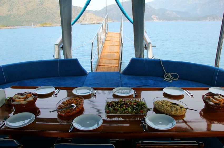 Flora Yacht, Front Deck Awning.