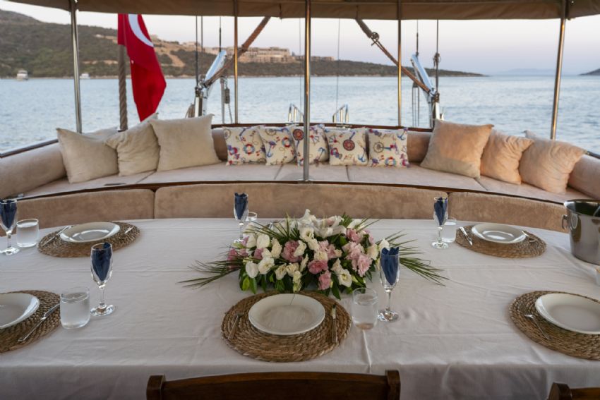 Furkan Gulet, Aft Deck Seating.