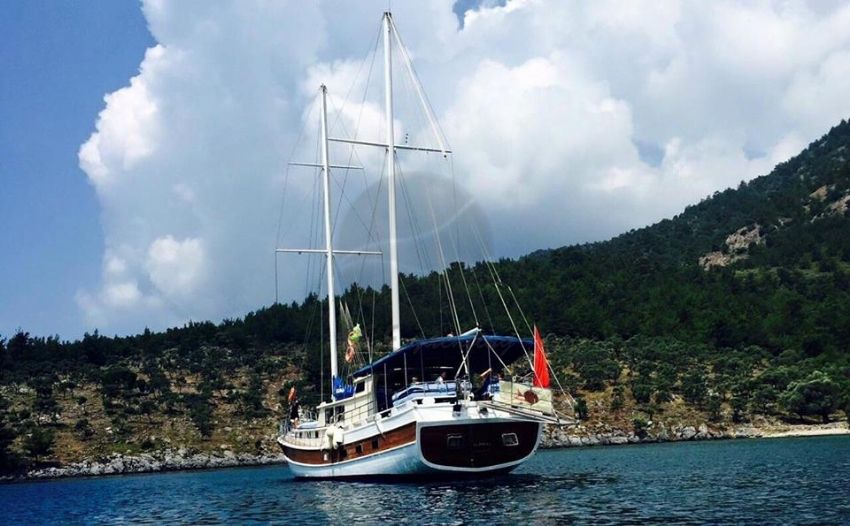 g okan yatı. G. Okan Yacht, Calm Waters Of Deserted Coves.