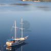 g okan teknesi seyirde.  G. Okan Yacht, Sailing Into The Blue.