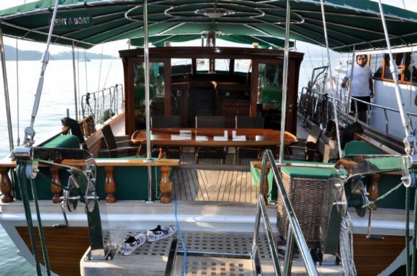 Green Angel Gulet, Stern View.