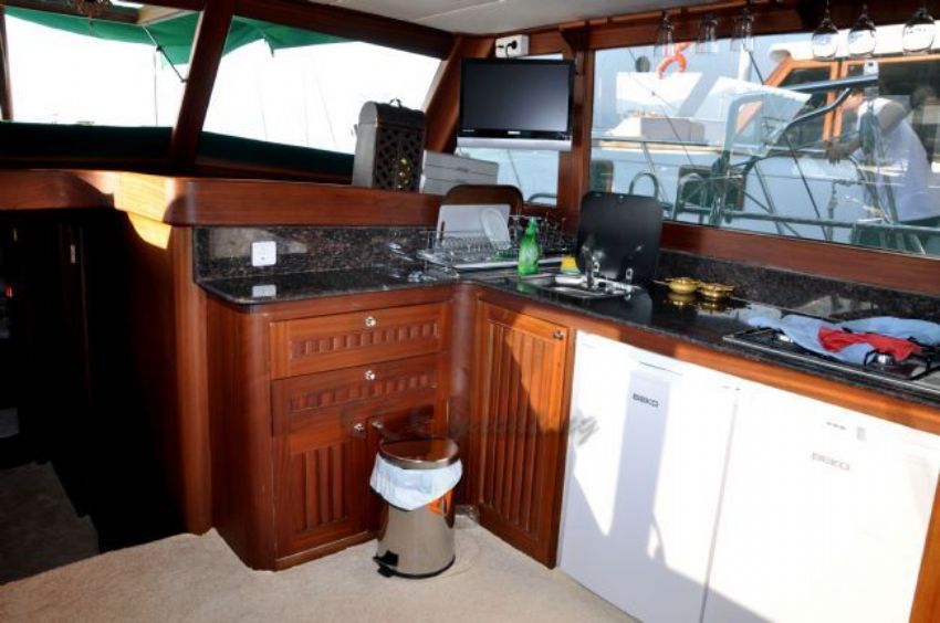 Green Angel Gulet Yacht Kitchen.