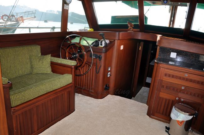 Green Angel Yacht, Wheel House.