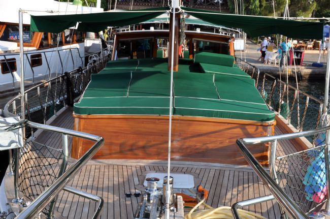 Green Angel Yacht, Sun Bathing Deck.