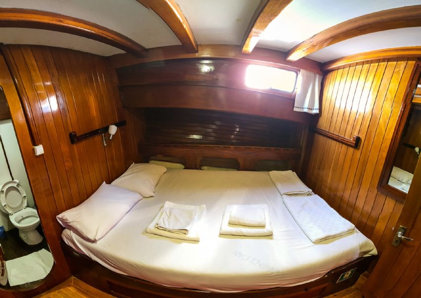 Halil Aga 1 Yacht, Classic Gulet Cabin Style.