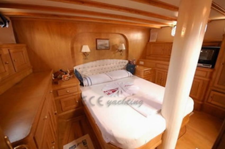 Hayal 62 Gulet Yacht, Master Cabin Side View.