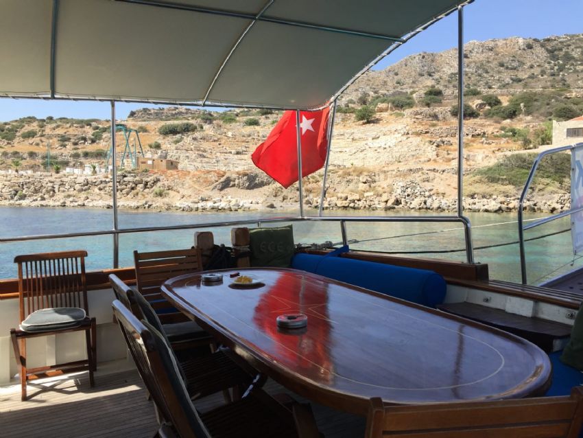 Kara Gulet, Aft Dining Space.