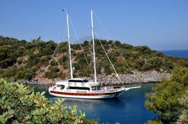 Kayhan 4 Yacht, Sailing From Fethiye.