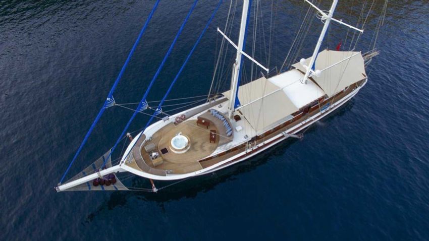 Kayhan Kaptan Yacht, Starboard Side.