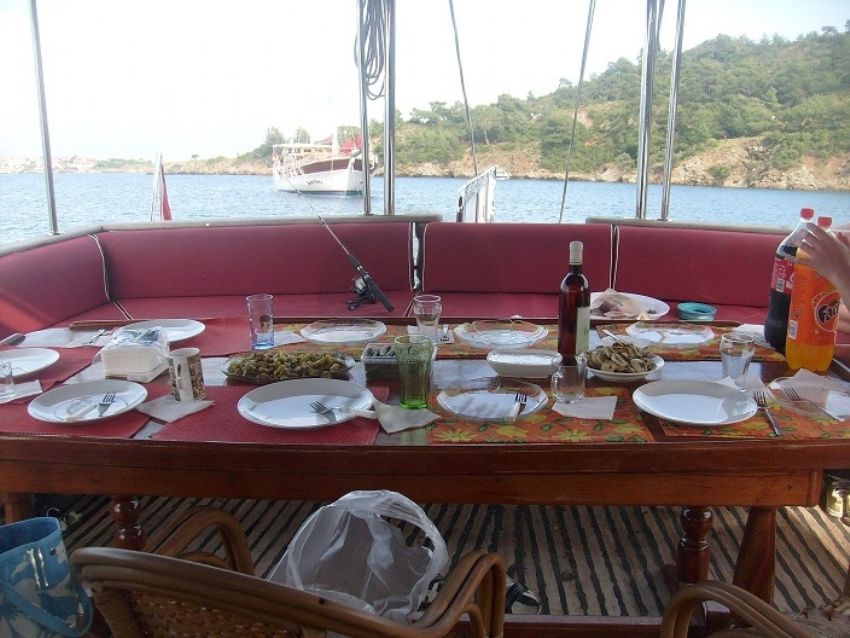 Kayra Ege Yacht, Al Fresco Dining.