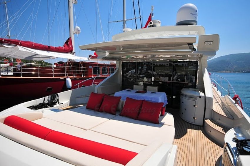 M/Y LADY IN RED arka yaşam alanı